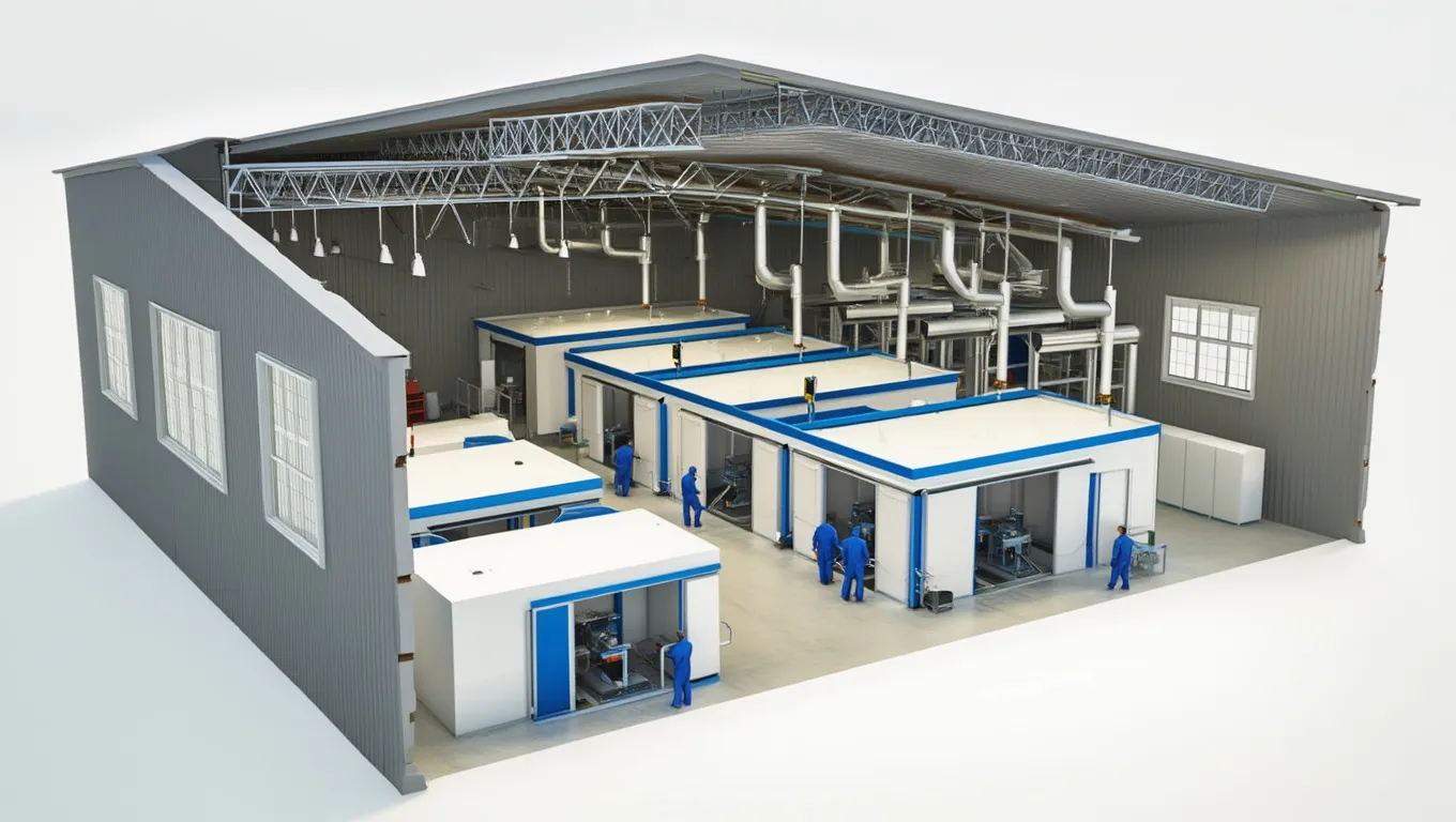 Ангар для покрасочных работ 22×26 м