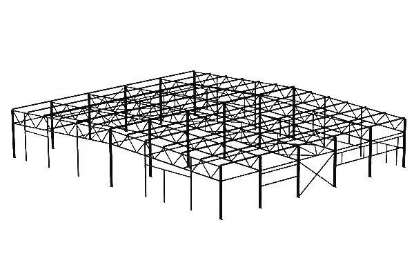 Проект быстровозводимого ангара из сэндвич-панелей на чертеже14